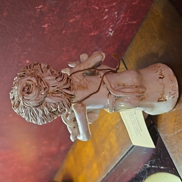 Vintage 1970s Dino Bencini 808 Indoor Gardner Signed/Tagged Figurine- Approx. 5" - Picture 6 of 11